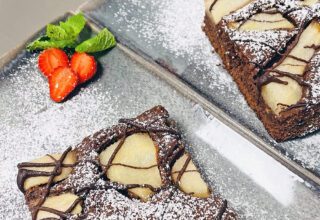 Schoko-Birnen-Kuchen @ OHM.EINS